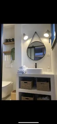 Salle de bains dans l'établissement L’évasion