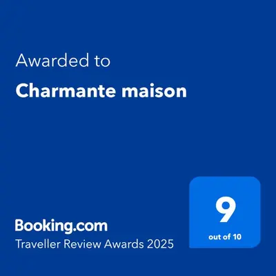Certificat, récompense, panneau ou autre document affiché dans l'établissement Charmante maison