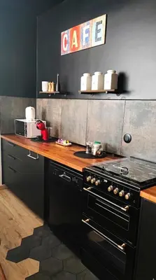 Cuisine ou kitchenette dans l'établissement Cocon cosy hyper-centre idéal 4 personnes