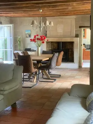 Coin salon dans l'établissement Longère Spa & Bien-être