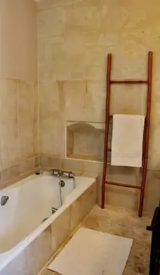Salle de bains dans l'établissement Le Clos de l'Authion
