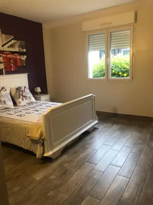 Un ou plusieurs lits dans un hébergement de l'établissement Saint Barthélémy Family Besnard