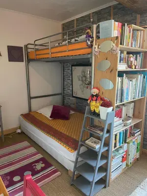 Un ou plusieurs lits dans un hébergement de l'établissement Au repos du Lezard , Reves Vénitiens