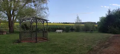 Jardin de l'établissement Au repos du Lezard , Reves Vénitiens