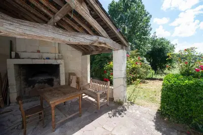 Jardin de l'établissement Huis op een eiland in de Loire