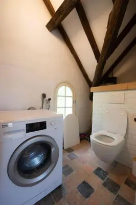 Salle de bains dans l'établissement Huis op een eiland in de Loire