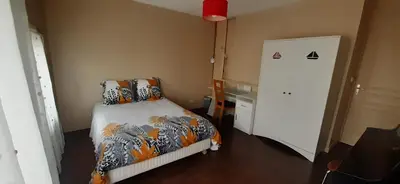 Un ou plusieurs lits dans un hébergement de l'établissement Le 47 B&B double