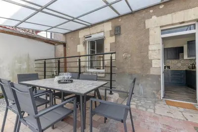 Balcon ou terrasse dans l'établissement L'oberlin charmante maisonnette