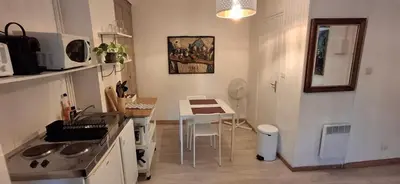 Cuisine ou kitchenette dans l'établissement appartement chez Eric 7