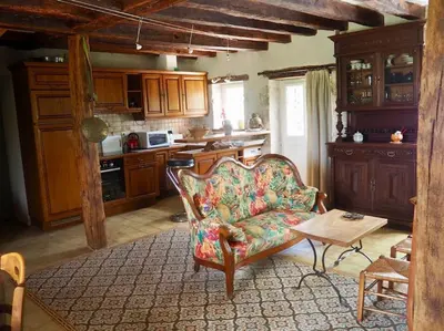 Cuisine ou kitchenette dans l'établissement Maison de campagne proche châteaux, Blois, Loire à vélo