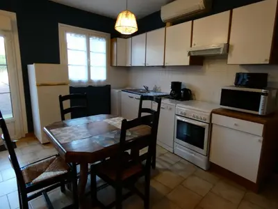Cuisine ou kitchenette dans l'établissement Gîte Val de Loire L'instant famille