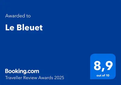 Certificat, récompense, panneau ou autre document affiché dans l'établissement Le Bleuet