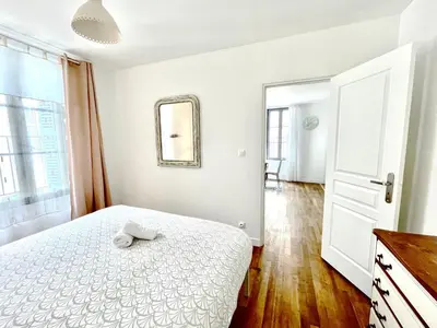 Un ou plusieurs lits dans un hébergement de l'établissement 2 chambres doubles, centre-ville historique