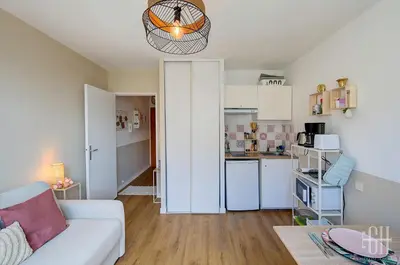 Cuisine ou kitchenette dans l'établissement Le Terminus - Face à la Gare De Tours