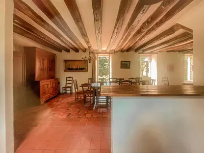 Coin salon dans l'établissement Moulin de la Caluyére