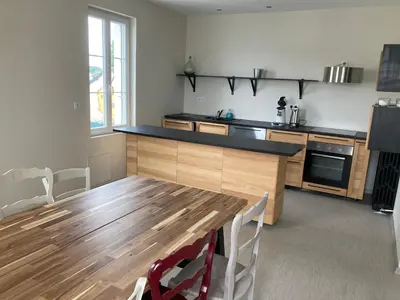 Cuisine ou kitchenette dans l'établissement Appartement Hôtel de la Gare 3 chambres