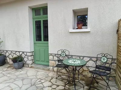 Terrasse ou espace extérieur de l'établissement Gîte au coeur d'un vignoble