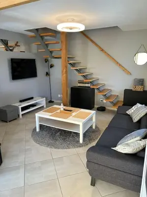 Télévision ou salle de divertissement dans l'établissement Made in Beaufort