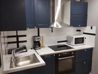 Cuisine ou kitchenette dans l'établissement Appartement le Trésor d'amour