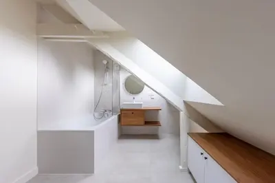 Salle de bains dans l'établissement Gîte de la Futaie-Maison de caractère au calme