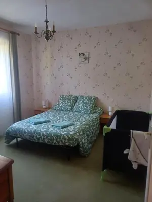 Un ou plusieurs lits dans un hébergement de l'établissement Gîte Bô