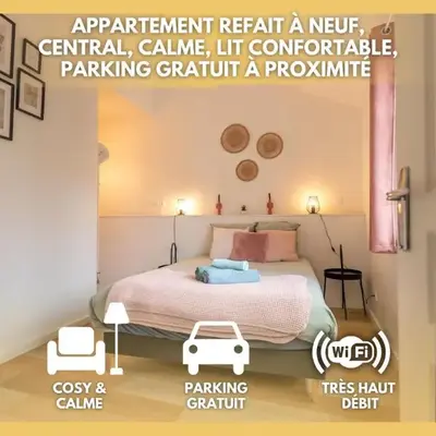 Confort Modernité Centre Ville Parking Gratuit