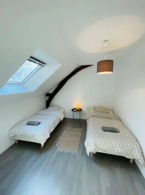 Un ou plusieurs lits dans un hébergement de l'établissement Le Duplex - Hyper Centre-Ville - 6 voyageurs
