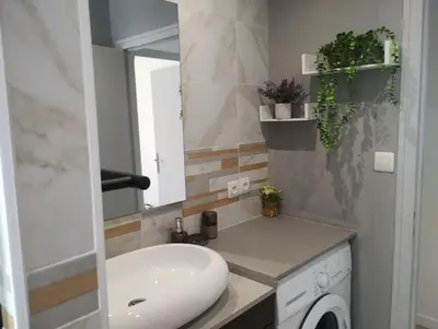 Salle de bains dans l'établissement Appartement charmant à Noyers-sur-Cher - 45 m² - Parking