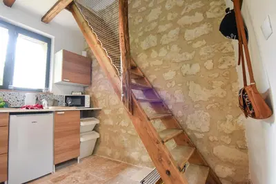 Cuisine ou kitchenette dans l'établissement Cabane Tourangelle - La petite Bohème