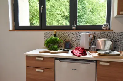 Cuisine ou kitchenette dans l'établissement Cabane Tourangelle - La petite Bohème