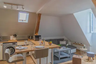 Coin salon dans l'établissement Amboise et Volupté centre-ville
