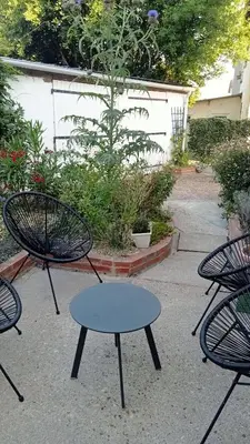 Jardin de l'établissement Chambre individuelle chez l'habitant pour une personne