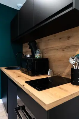Cuisine ou kitchenette dans l'établissement Studio élégant au coeur de Saumur - Tout à pied !
