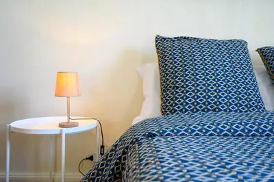 Un ou plusieurs lits dans un hébergement de l'établissement Maison de maître Azay Le Rideau - 8 personnes
