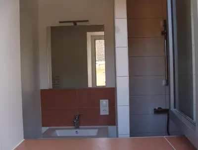Salle de bains dans l'établissement Gîte Coté Ruelle