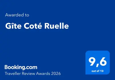Certificat, récompense, panneau ou autre document affiché dans l'établissement Gîte Coté Ruelle
