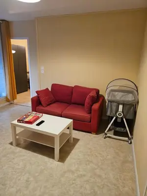 Coin salon dans l'établissement Appartement T4 à 40min à pieds de la gare de Saint-Pierre des corps