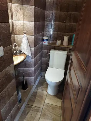 Salle de bains dans l'établissement Maison Les Giraudeaux à 35 minutes du Futuroscope