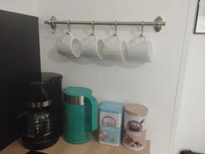 Plateau bouilloire dans l'établissement Charmant studio à Tours