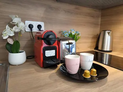 Plateau bouilloire dans l'établissement Magnifique Studio Douillet