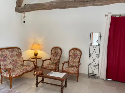 Coin salon dans l'établissement Ecuries Tourangelles
