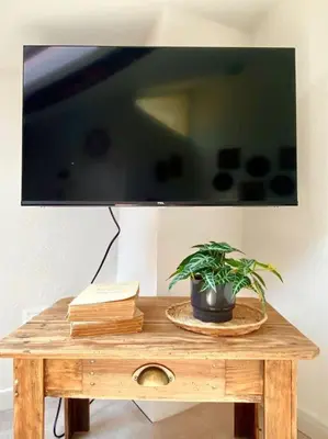 Télévision ou salle de divertissement dans l'établissement La bonne qui revait d opera
