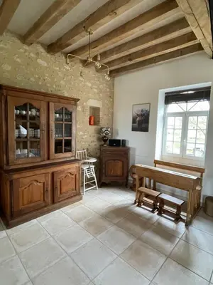 Cuisine ou kitchenette dans l'établissement Closerie 3 étoiles La Poire à Loup, Domaine avec Piscine