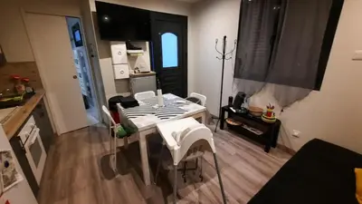 Cuisine ou kitchenette dans l'établissement Gite du Coteau