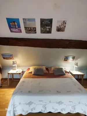 Un ou plusieurs lits dans un hébergement de l'établissement Chambres dans longère particulière