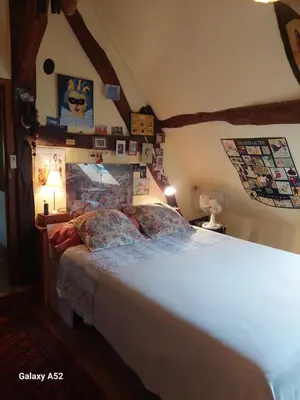 Un ou plusieurs lits dans un hébergement de l'établissement Chambres dans longère particulière