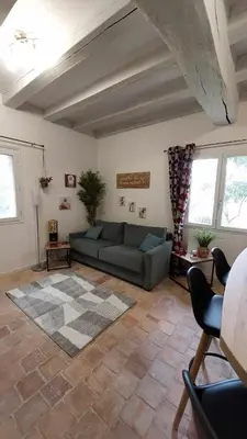 Coin salon dans l'établissement Gîte Elendil - Esprit Champêtre