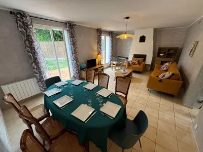 Coin salon dans l'établissement Le coin des familles