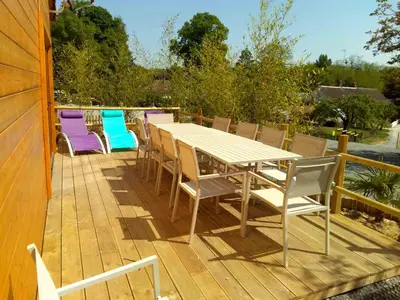 Balcon ou terrasse dans l'établissement Les Cottages de Charme