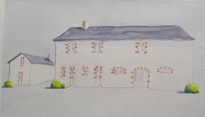 Plan de l'établissement Chambres d'Hôtes du Clos de la Touche - Piscine chauffée